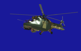 animated hind helicopter