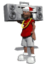 boombox stereo animation